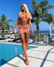 Cargar imagen en el visor de la galería, Conjunto falda tropical 2 piezas