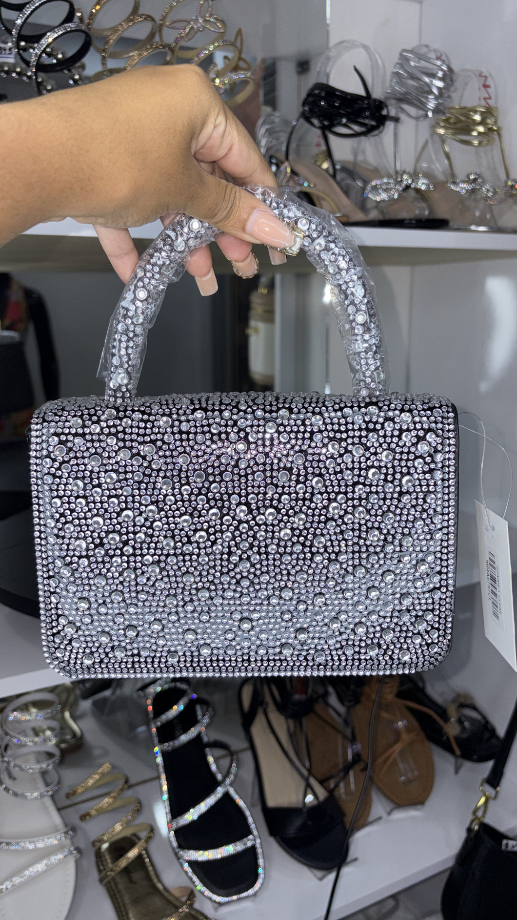 Studded handle Purse