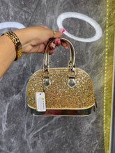 Cargar imagen en el visor de la galería, Glitter mirror Top handle crossbody bag

