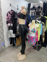 Load image into Gallery viewer, Sexy leather 2 piece set
