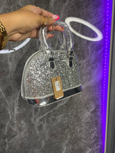 Cargar imagen en el visor de la galería, Glitter mirror Top handle crossbody bag
